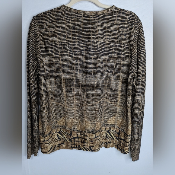 Pleat Pleat Blouse Long sleeves Size XL Button Down Women's S-1 - Picture 2 of 5